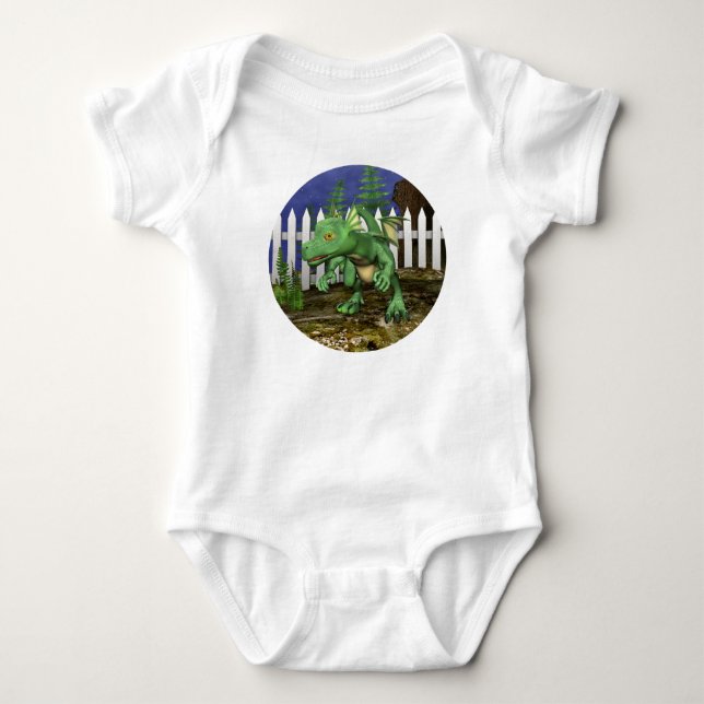 Little Dragon Baby Strampler (Vorderseite)