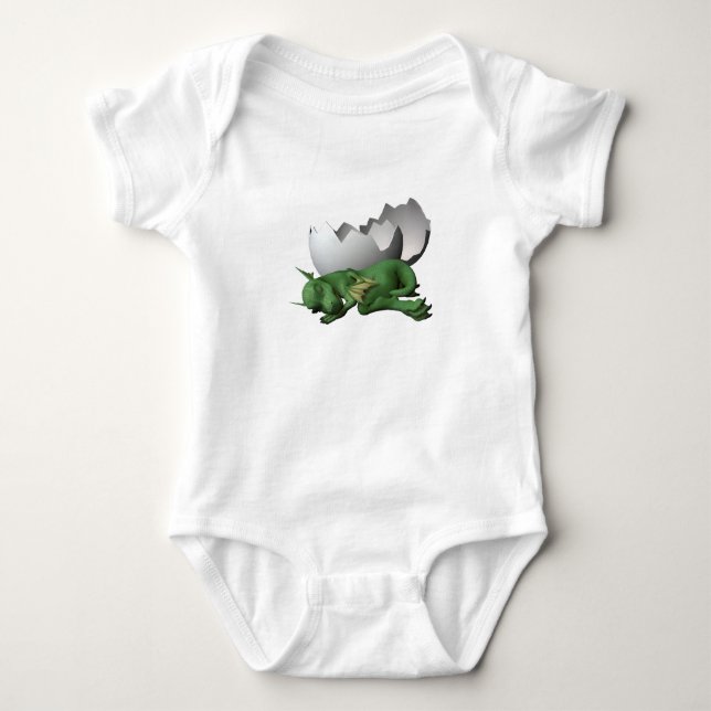 Little Dragon Baby Strampler (Vorderseite)