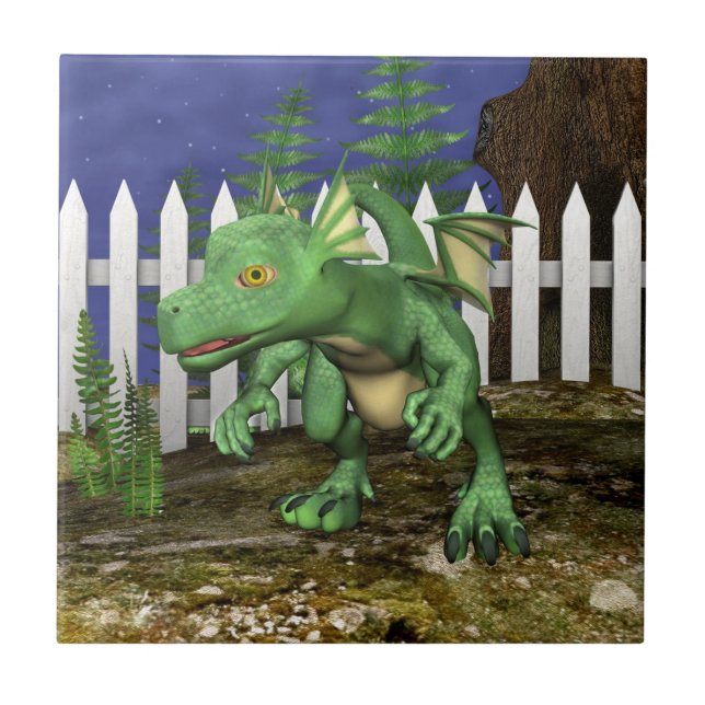 Little Dragon Fliese (Vorderseite)