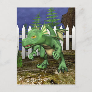 Little Dragon Postkarte