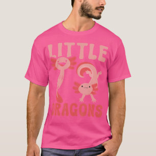 Little Dragons Funny Axolotls Salamander F T-Shirt