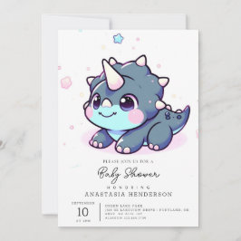 Little Dreamy Dinosaur Babydusche Einladung