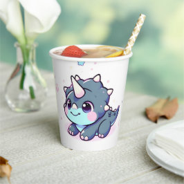 Little Dreamy Dinosaur Babydusche Pappbecher