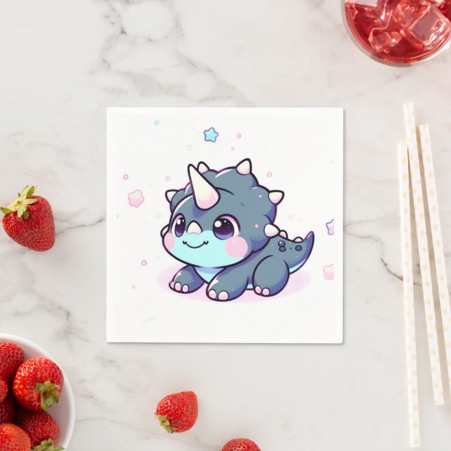 Little Dreamy Dinosaur Babydusche Serviette (Beispiel)