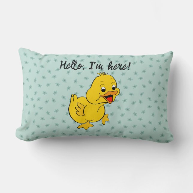 "Little Duck" Baby Kissen (Vorderseite)