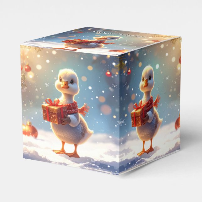 Little Duck Holiday Favor Box Geschenkschachtel (Vorderseite)