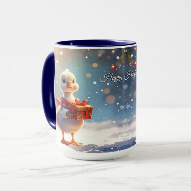 Little Duck Holiday Mug Tasse (Vorderseite Links)