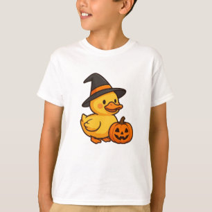 Little Duck in Halloween World Boys T - Shirt