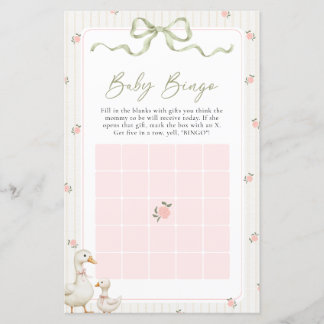 Little Duckling Baby Shower Geschenk Bingo Spiel