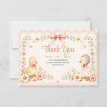 Little Duckling Dreams Thank You Card