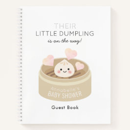 Little Dumpling Baby Shower Gästebuch Notizbuch