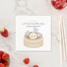 Little Dumpling Blue Boy zum Geburtstag Serviette