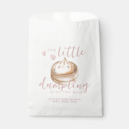 Little Dumpling Pink Watercolor Girl Babydusche F Geschenktütchen