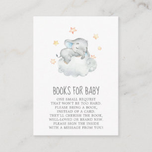 Little Elephant Boy Baby Shower Books for Baby Begleitkarte