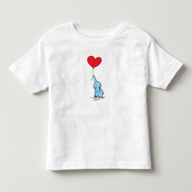 Little Elephant Liebe Ballon T-Shirt (Vorderseite)