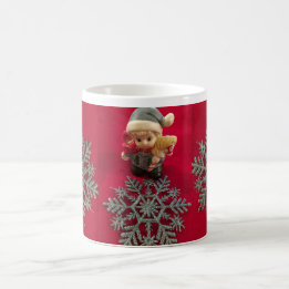 Little Elf Silver Snowflake Tasse