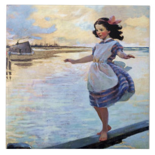 „Little Eml'y“ von Jessie Willcox Smith Fliese