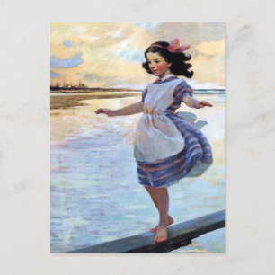 „Little Eml'y“ von Jessie Willcox Smith Postkarte