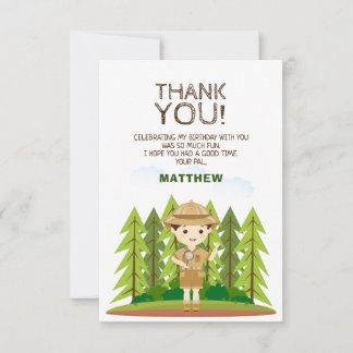 Little Explorer Vielen Dank Einladung