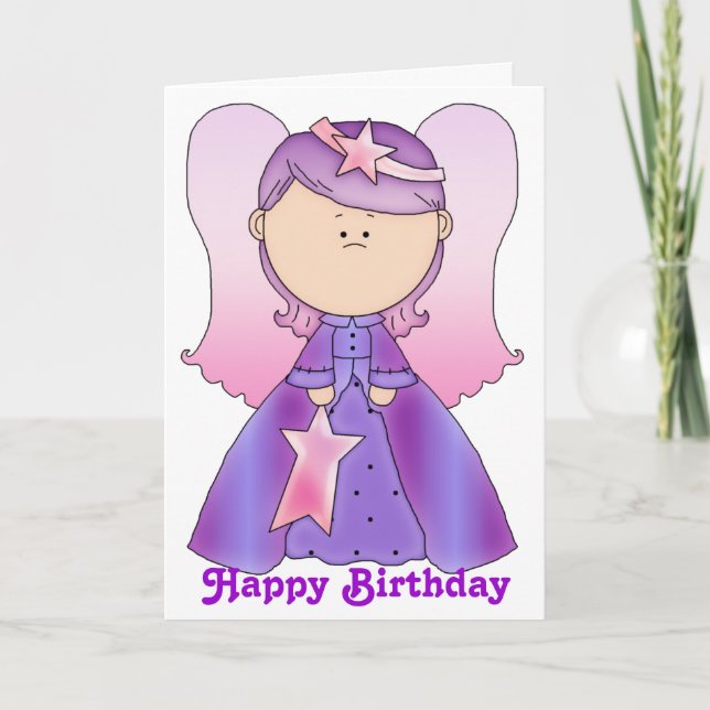 Little Fairy Angel Bonne carte d'anniversaire 4 (Devant)