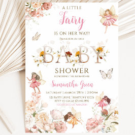 Little Fairy Baby Dusche Einladung