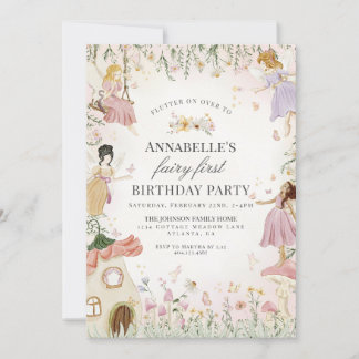 Little Fairy First Birthday Enchanted Garden Girl