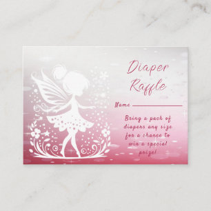 Little Fairy Floral Baby Dusche Begleitkarte