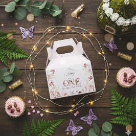 Little Fairy Floral Garden First Birthday  Geschenkschachtel