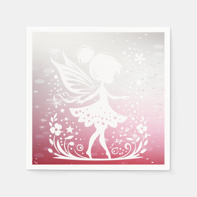 Little Fairy Floral Napkins Serviette (Vorderseite)