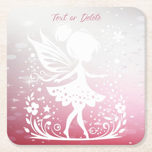 Little Fairy Floral Paper Untersetzer (Vorderseite)