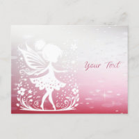 Little Fairy Floral Postcard