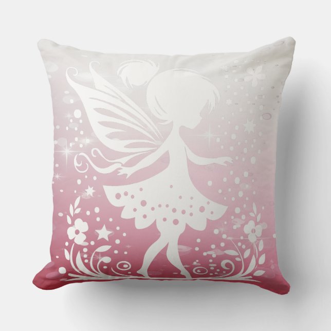 Little Fairy Floral Throw Kissen (Vorderseite)