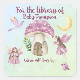 Little Fairy For the library of Quadratischer Aufkleber