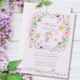 Little Fairy Whimsical Flower Garden Girl Einladung