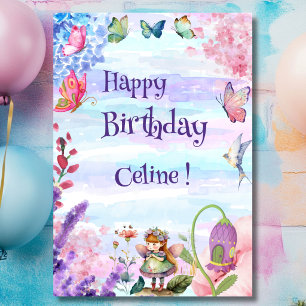 Little Fee Happy Birthday Gruß Karte