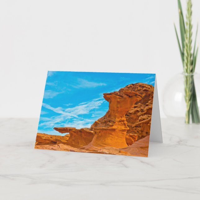 Little Finland Red Rock Skulpturen Karte (Vorderseite)