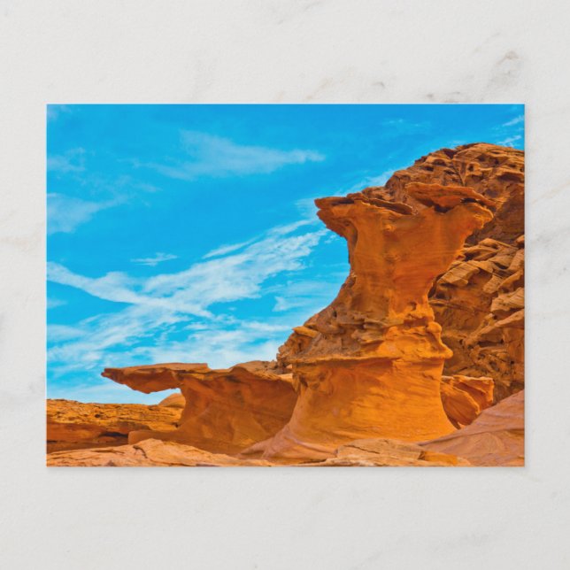 Little Finland Red Rock Skulpturen Postkarte (Vorderseite)