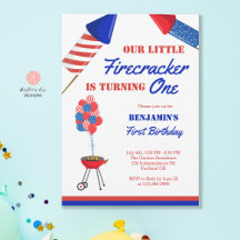 Little Firecracker 1. Geburtstag 4. Juli USA in