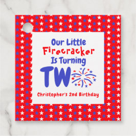Little Firecracker 2. Geburtstag Geschenkanhänger