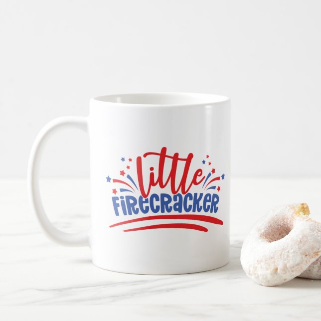 Little Firecracker 4. Juli Kaffeetasse (Mit Donut)