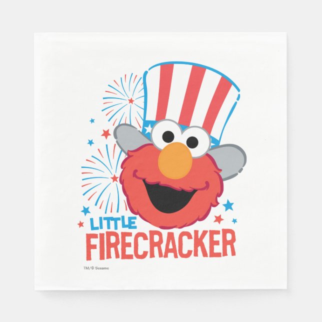 Little Firecracker Elmo Serviette (Vorderseite)