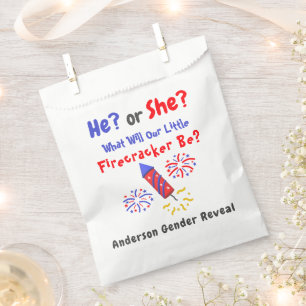 Little Firecracker Gender Reveal Geschenktütchen