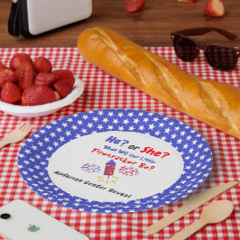 Little Firecracker Gender Reveal Pappteller