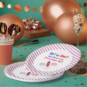 Little Firecracker Gender Reveal Pappteller