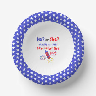 Little Firecracker Gender Reveal Pappteller