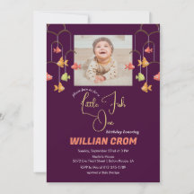 Little Fish Crimson Color Baby 1. Geburtstag