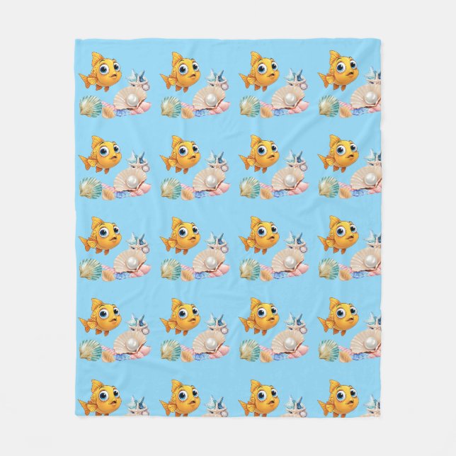  Little Fish Fleece Blanket (Vorderseite)