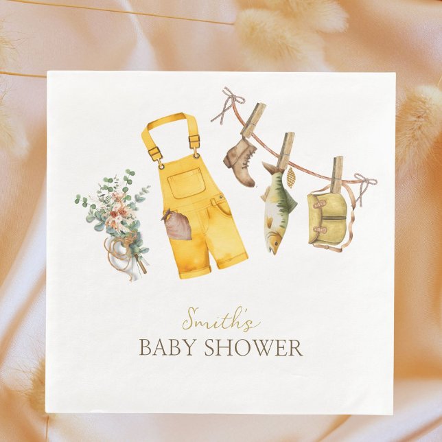 Little Fisherman Baby Showpaper Napkins Serviette (Von Creator hochgeladen)
