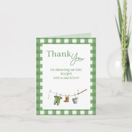 Little Fisherman Folded Thank You Card Feiertagskarte