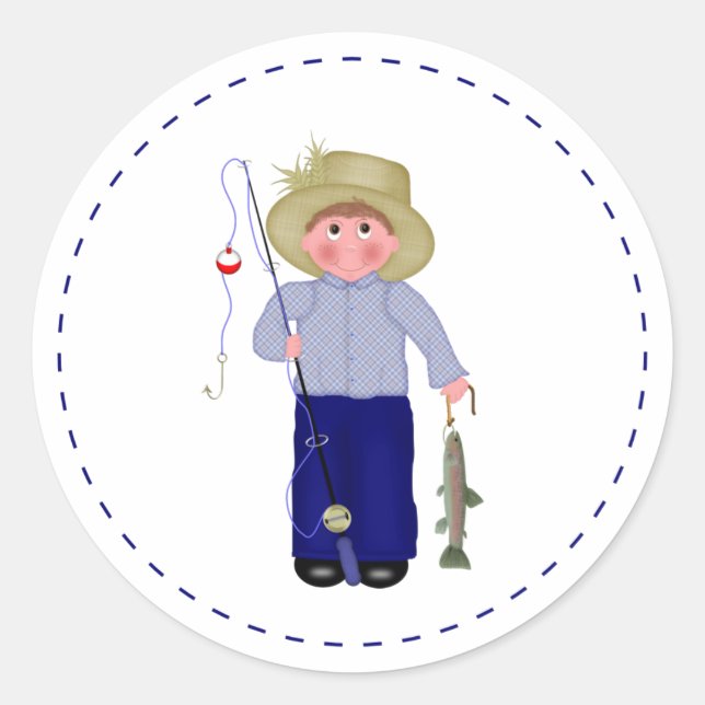 Little Fisherman Sticker (Vorderseite)